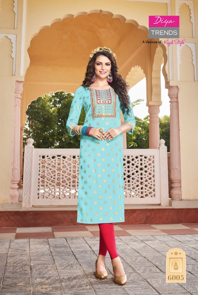 Victoria 6 Embroidery Latest Wholesale Kurti Collection